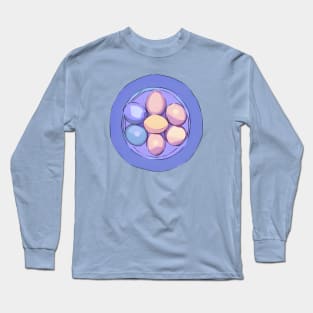 Family Memories: Making Easter Eggs 3 (MD23ETR014c) Long Sleeve T-Shirt